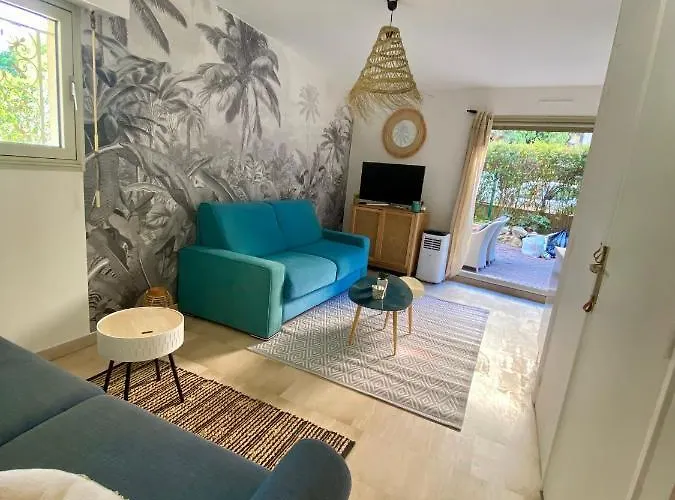 La Beau'm Les Pins Centre 200m De La Terrasse Et Jardin * ジュアン・レ・パン